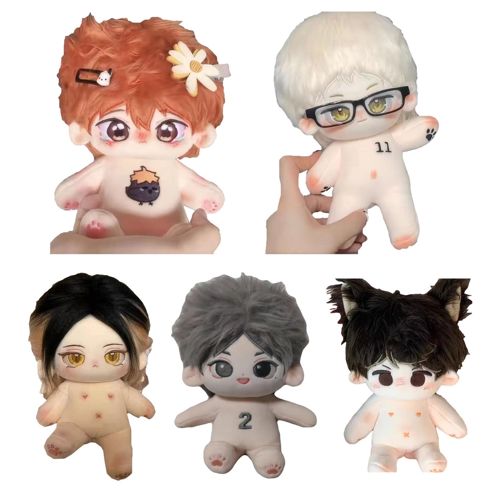 Amazon.co.jp: ハイキュー 着せ替え人形 ぬいぐるみ 日向翔陽 月島蛍